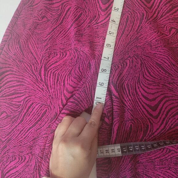 Zara Trouser Fuchsia Flare Pants Size M - Picture 7 of 8